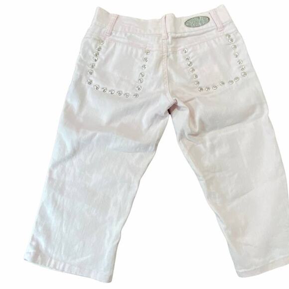True People New York Pink Studded Capri Jeans Size 1 Juniors - Picture 2 of 14